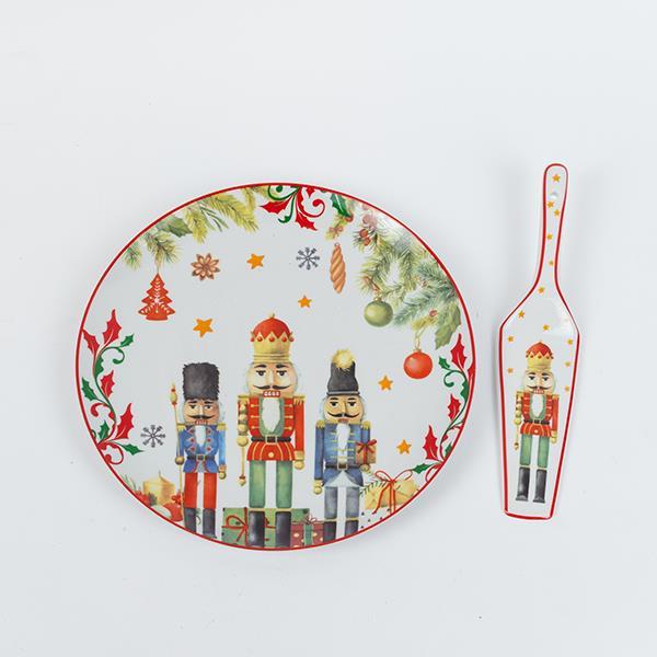 PLATO CON ESPÁTULA, CON CASCANUECES, 27CM