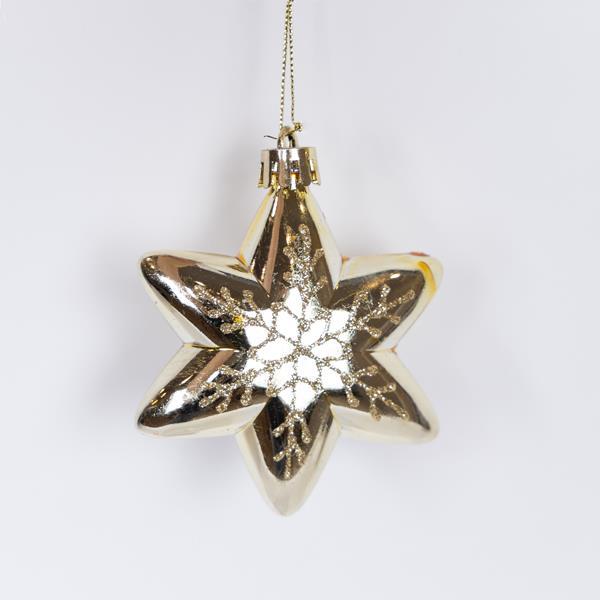 MINI ESTRELLA DORADA, SET DE 4 PIEZAS, 5 CM (TOP 120)