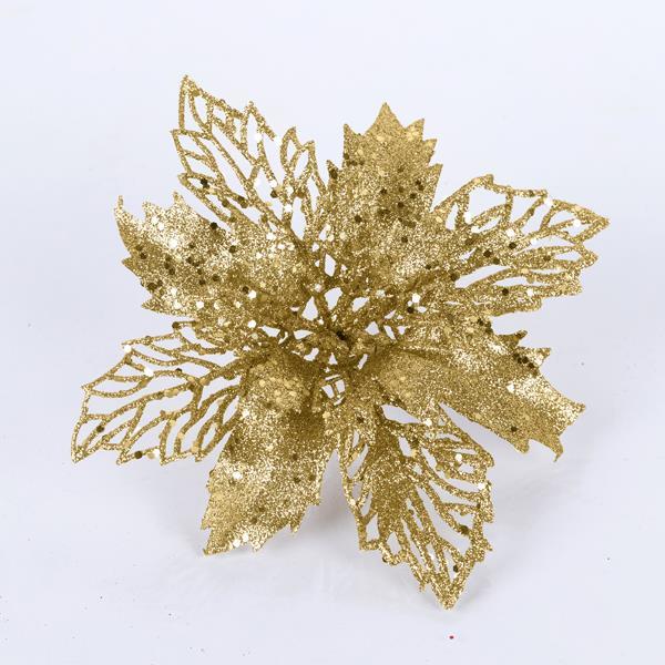 FLOR, DORADA, SET 3 PIEZAS, 15 CM (TOP 120)