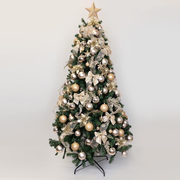 DECORACIÓN PARA ÁRBOL, CHAMPÁN, SET 120 PIEZAS