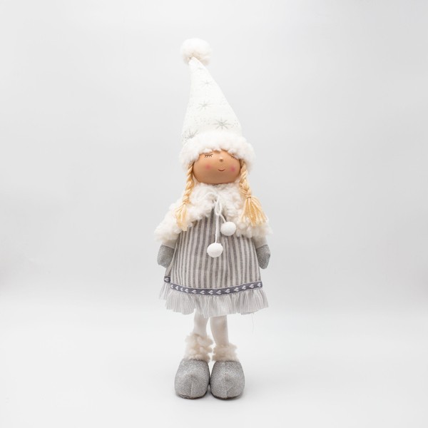NIÑA CON ROPA AZUL CLARO, 56CM