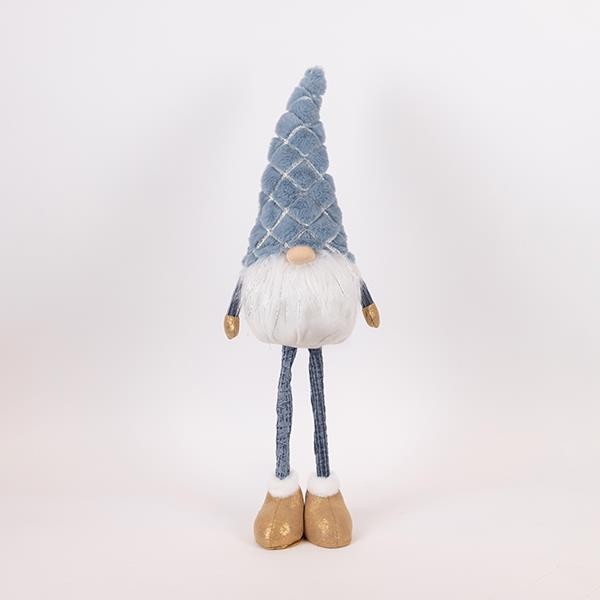 ELFO CON GORRO AZUL CLARO, 76CM