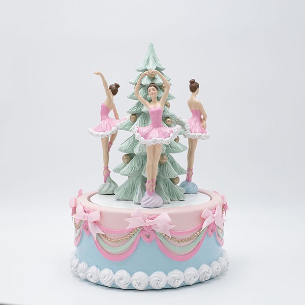 PASTEL DE POLIRESINA, CAJA DE MÚSICA, 22,7X22,7X31,7CM