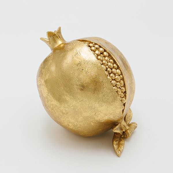 GRANADA DE POLIRESINA, DORADA, 14,5X9,5CM