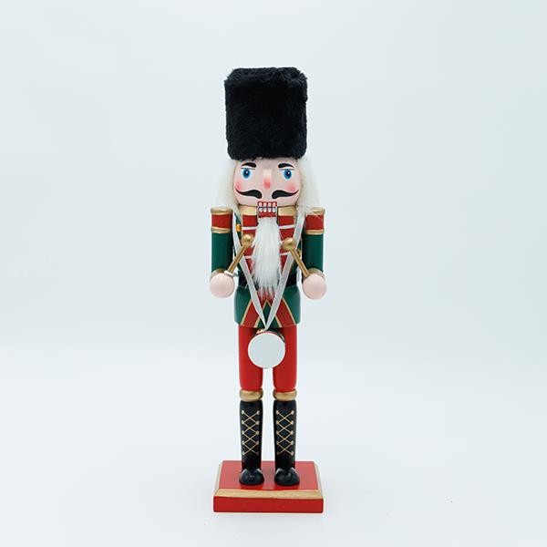 CASCANUECES, ROJO VERDE, CON TAMBOR, 8,5X30,3CM