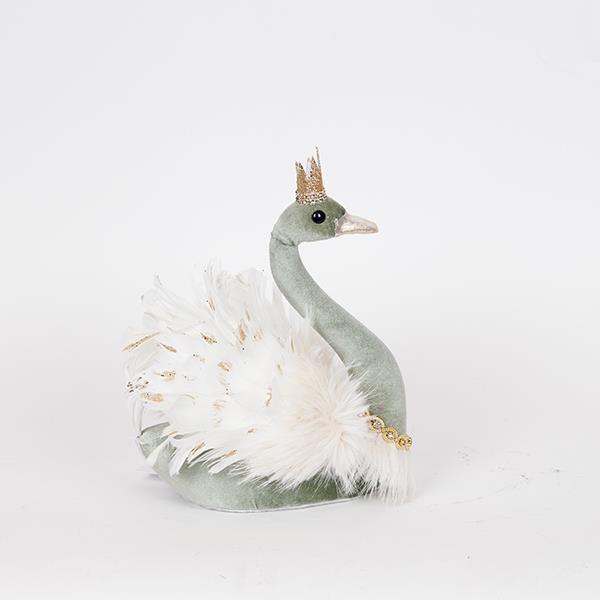 CISNE DE TERCIOPELO, VERDE MENTA, 22X29CM