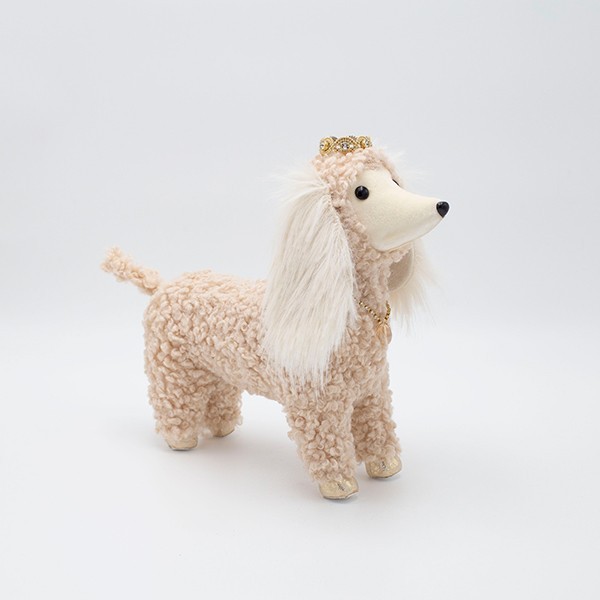 PRINCESA PERRITA, PELUCHE BEIGE, 23X25CM
