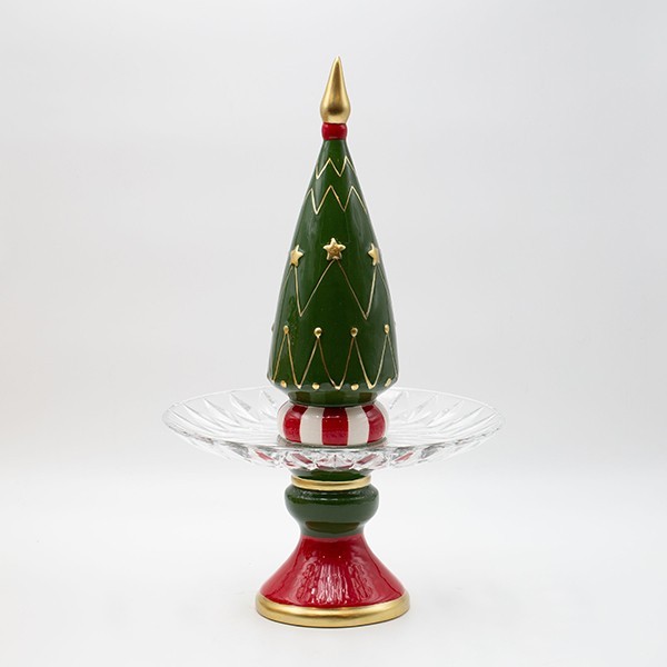 PLATO, ÁRBOL DE NAVIDAD, DECORATIVO, 24,7X40,2CM