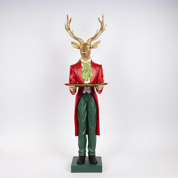 RENO CON BANDEJA, ROJO, POLIRESINA, 26,4X98,9CM