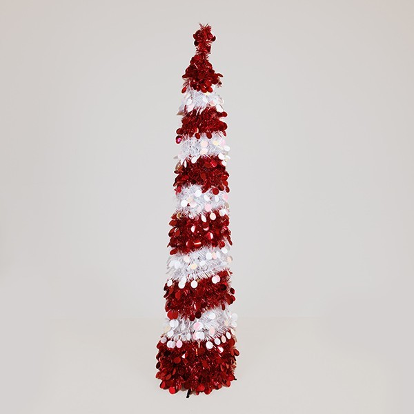 CONO DE CARAMELO CON LENTEJUELAS, PLEGABLE, 150CM