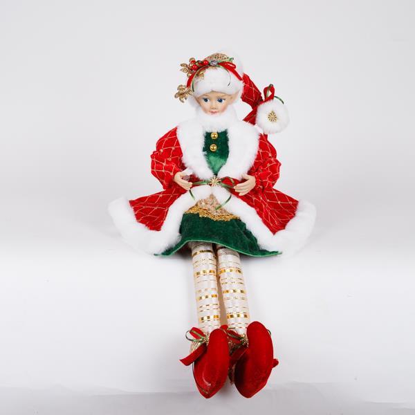 ARLEQUÍN CON CAPA ROJA Y TRAJE VERDE, 61CM