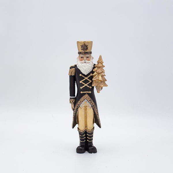 POLIRESINA GENERAL, CON ÁRBOL DORADO, 23CM