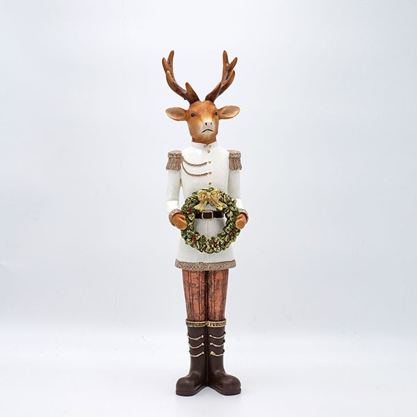 POLIRESINA DE RENO, CON CORONA, 41,5 CM