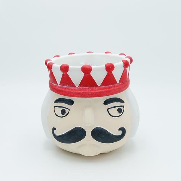 MACETA DE CEMENTO, CASCANUECES, 17X17X16CM