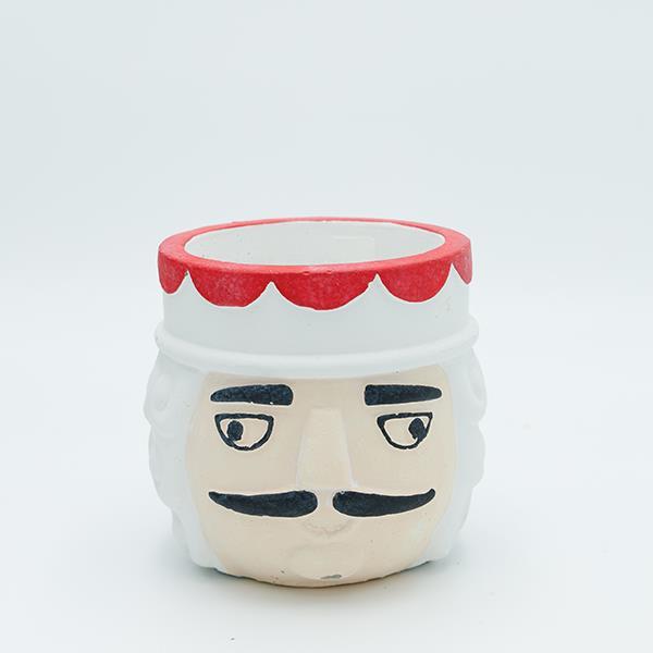 MACETA DE CEMENTO, CASCANUECES, 12,5X12,5X12CM