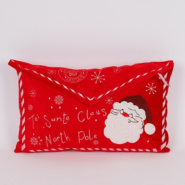 ALMOHADA CON LETRA PAPÁ NOEL, 30X50CM