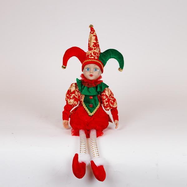 ARLEQUÍN, CON ROPA DE LUJO, 53 CM