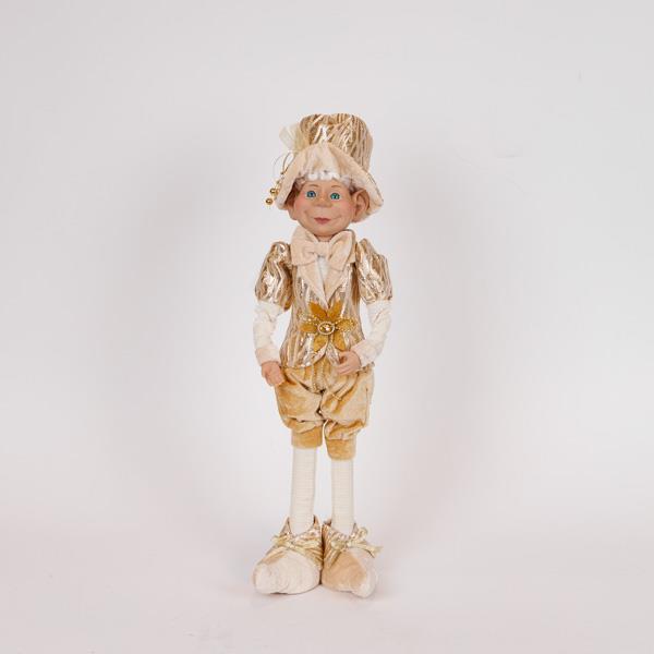 DUENDE CON ROPA Y SOMBRERO DE CHAMPÁN, 60 CM
