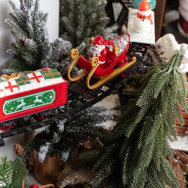 TREN CON RIELES, CON BASE, 36 PIEZAS