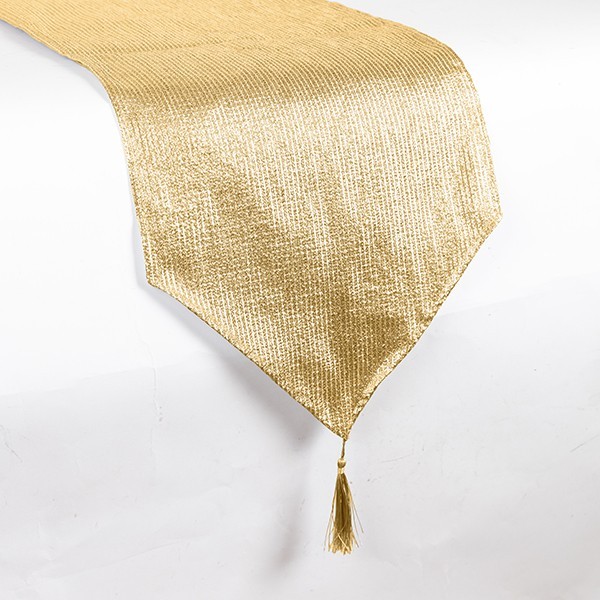 CAMINO DE MESA, ORO METALIZADO, 32X180CM