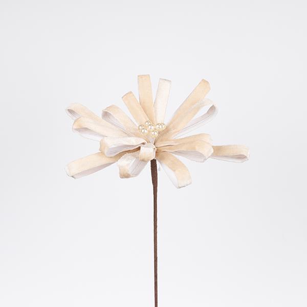 LAZO DE FLORES, CHAMPÁN, 25X45CM