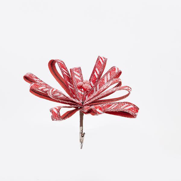 LAZO DE FLORES, CARAMELO HELADO, 25X45CM