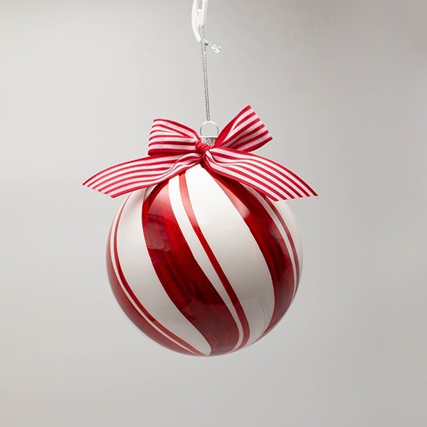 BOLA DE CRISTAL, CARAMELO CON LAZO, SET 2 PIEZAS, 12 CM