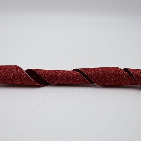 CINTA ROJA CON BRILLO 6,30 CM 10 M