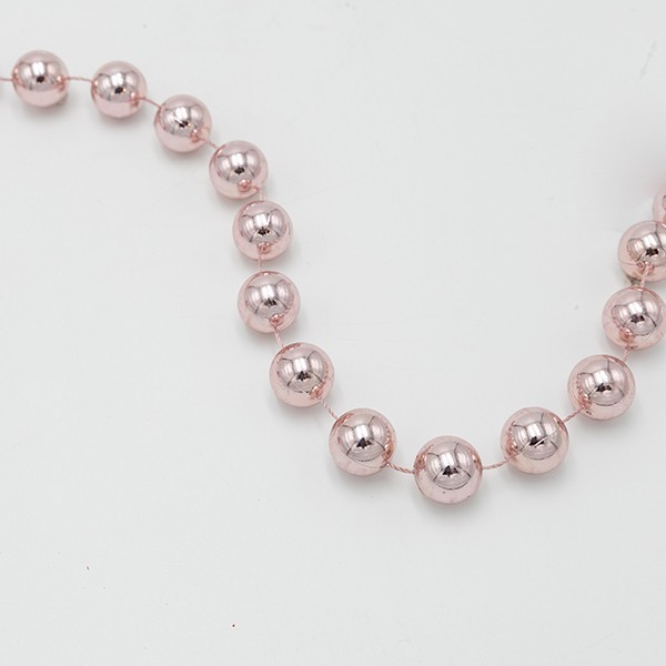 CADENA CON PERLAS ROSAS, 20MM, 270CM