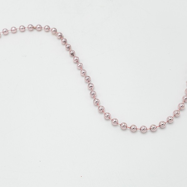 CADENA CON PERLAS ROSAS, 8MM, 1000CM