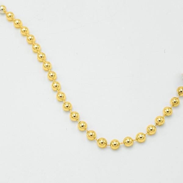 CADENA CON CUENTAS DE ORO, 8MM, 1000CM