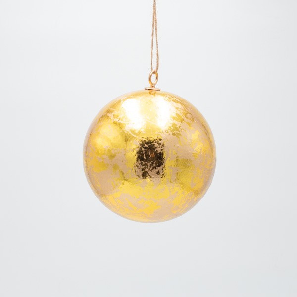 BOLA, ORO METALIZADO, 15CM