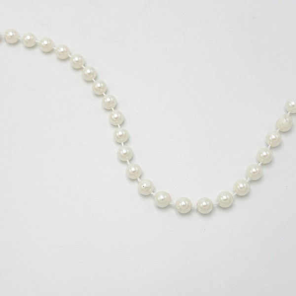 CADENA CON PERLAS CREMA, 10MM, 1000CM