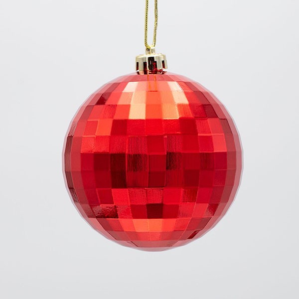 BOLA DE PLÁSTICO, DISCO, ROJA, SET DE 2 PIEZAS, 20 CM