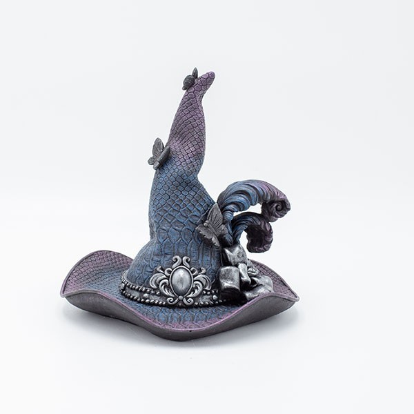 SOMBRERO DE BRUJA CON CLIP, HALLOWEEN, 18,3X16,5X18,8CM