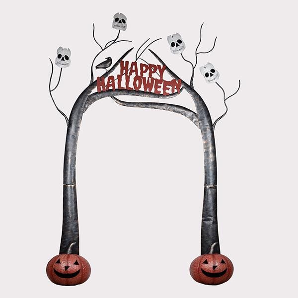 ARCO METÁLICO, HALLOWEEN, 220X45X302CM