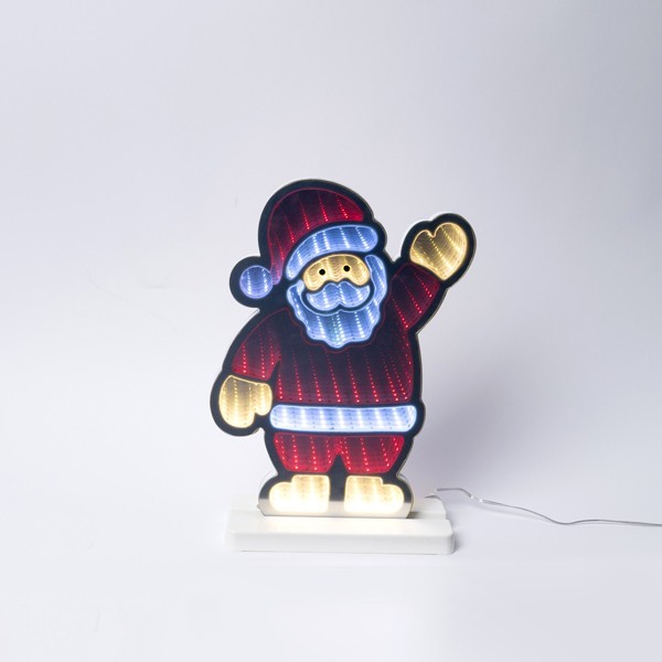 ESPEJO DECORATIVO SANTA 22X5,5X30CM CON CINTA LED, ADAPTADOR, 138 LED MULTIUSOS, CABLE 3M, IP44