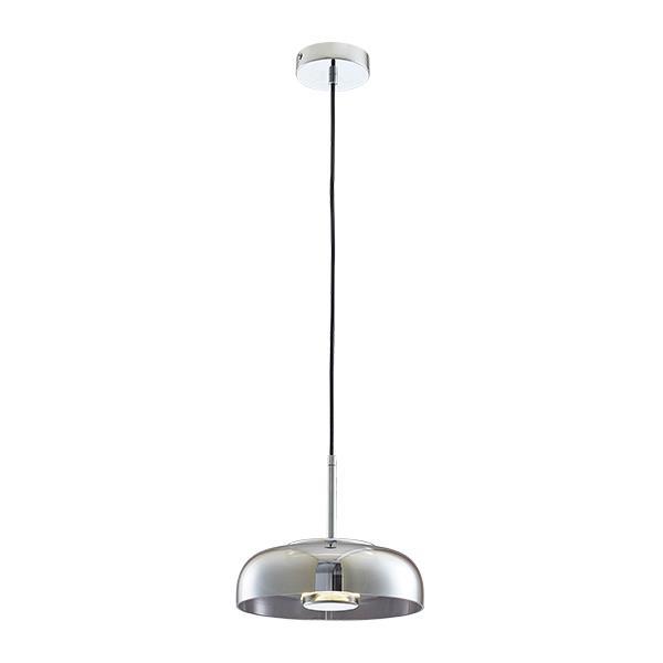 LÁMPARA COLGANTE ALUMINIO 5W Ø23ΧH8CM 3CCT GRIS OSCURO ARTE ILLUMINA SATURN