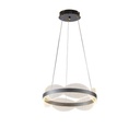 LÁMPARA COLGANTE ACRÍLICAS REDONDA LED 48W 4320lm 3000K Ø400mm PLATA ARTE ILLUMINA TORINO