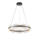 LÁMPARA COLGANTE ACRÍLICAS REDONDA LED 60W 5400lm 3000K Ø600mm PLATA ARTE ILLUMINA TORINO