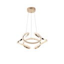 LÁMPARA DE TECHO COLGANTE ALUMINIO LED 24W 1900lm 3000K 500x1200mm ORO ARTE ILLUMINA SATURN