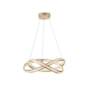 LÁMPARA DE TECHO COLGANTE ALUMINIO LED 38W 3000lm 3000K 500x1200mm ORO ARTE ILLUMINA SATURN
