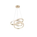 LÁMPARA COLGANTE ALUMINIO LED 38W 3000lm 3000K 500x1200mm ORO ARTE ILLUMINA SATURN