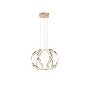 LÁMPARA DE TECHO COLGANTE ALUMINIO LED 38W 2800lm 3000K Ø60mm ORO ARTE ILLUMINA ORBIT