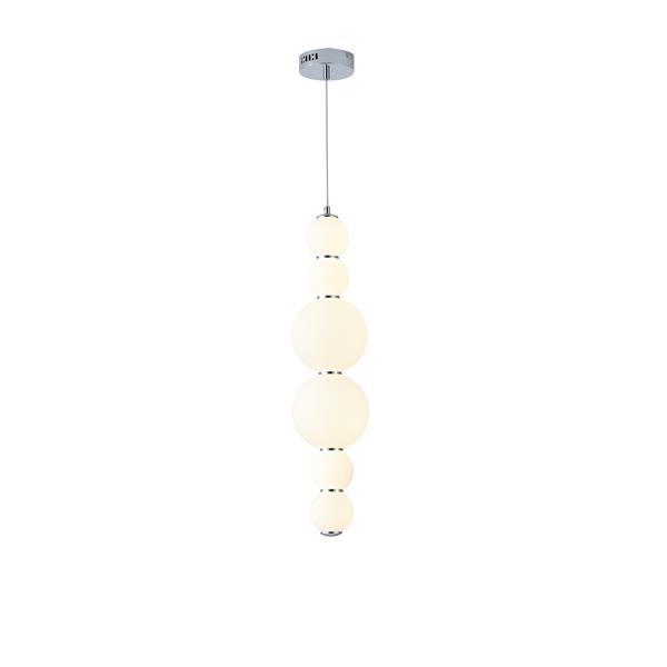 LÁMPARA DE TECHO COLGANTE ALUMINIO 24W 2800lm 3000K 2800lm 3000K Ø175x2262mm BLANCO ARTE ILLUMINA BLOSSOM