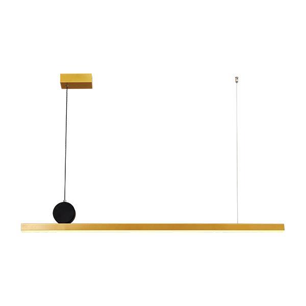 LÁMPARA COLGANTE LINEAL LED 25W L118xH13cm, 3CCT NEGRO ARTE ILLUMINA
