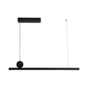 LÁMPARA COLGANTE LINEAL "TRAMA" LED 25W L118xH13cm, 3CCT NEGRO ARTE ILLUMINA