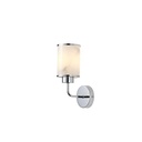 APLIQUE DE PARED METAL-VIDRIO 1xE27 MAX 40W 160x100x270mm CROMO ARTE ILLUMINA MARBELINE