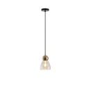 LÁMPARA DE TECHO COLGANTE CRISTAL 1xE27 135x1220mm NEGRO ARTE ILLUMINA AURELIA