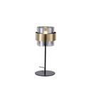 LÁMPARA DE MESA APLIQUES DE ILUMINACIÓN 1xE27 MAX 15W 180x415mm NEGRO-DORADO ARTE ILLUMINA RELIAC